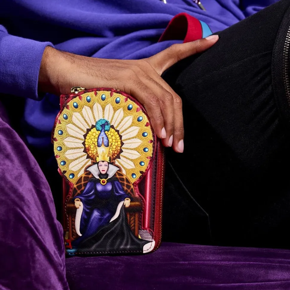 Disney Wallets<Snow White Evil Queen Throne Zip Around Wallet