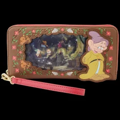 Disney Wallets<Snow White Princess Series Lenticular Zip Around Wristlet Wallet