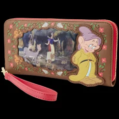 Disney Wallets<Snow White Princess Series Lenticular Zip Around Wristlet Wallet