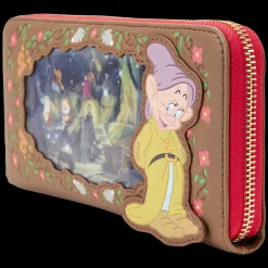 Disney Wallets<Snow White Princess Series Lenticular Zip Around Wristlet Wallet