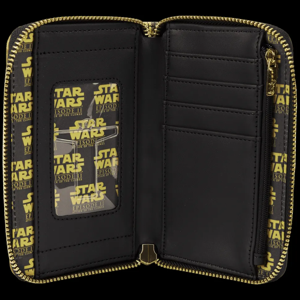 Star Wars Wallets<: Episode Ii Attack Of The Clones Scene Zip Around Wallet