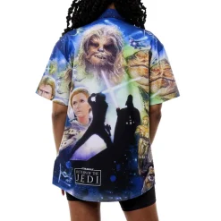 Unisex Star Wars Tops<: Return Of The Jedi Poster Camp Shirt