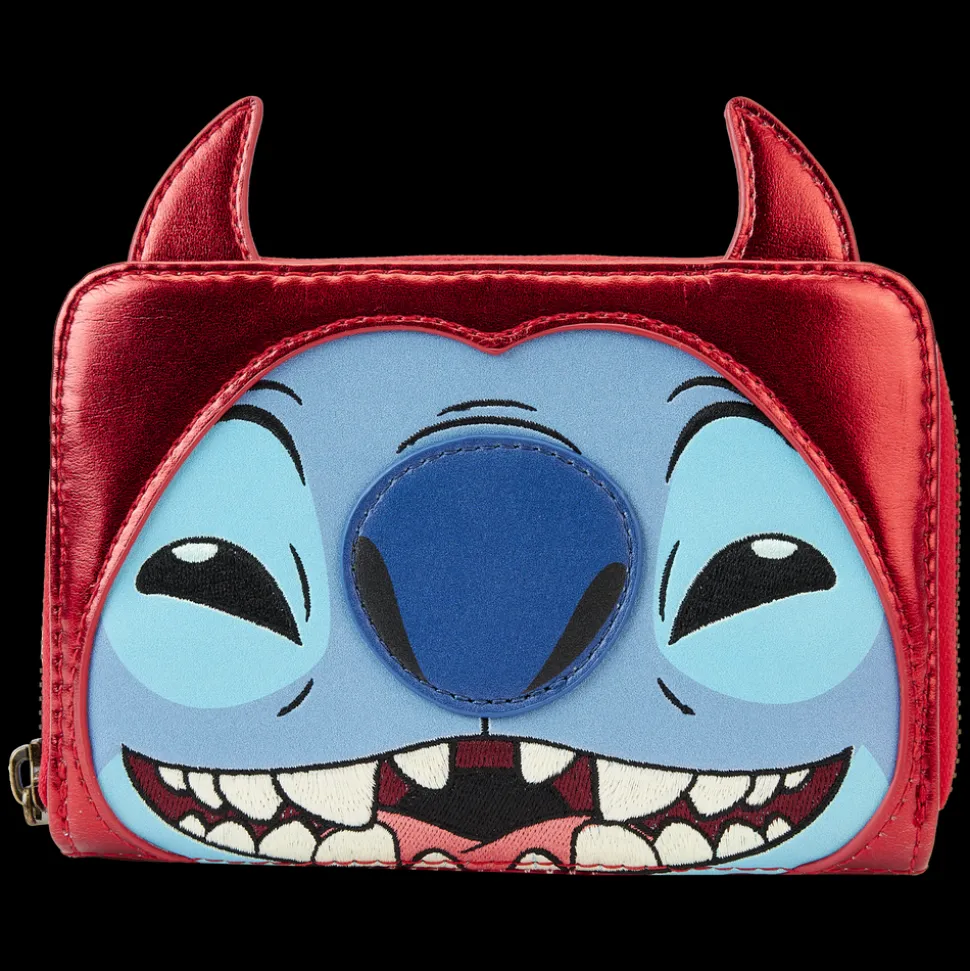 Disney Wallets<Stitch Devil Cosplay Zip Around Wallet