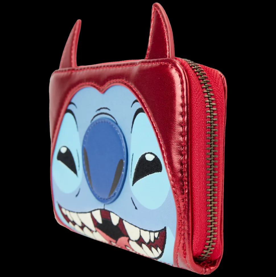 Disney Wallets<Stitch Devil Cosplay Zip Around Wallet