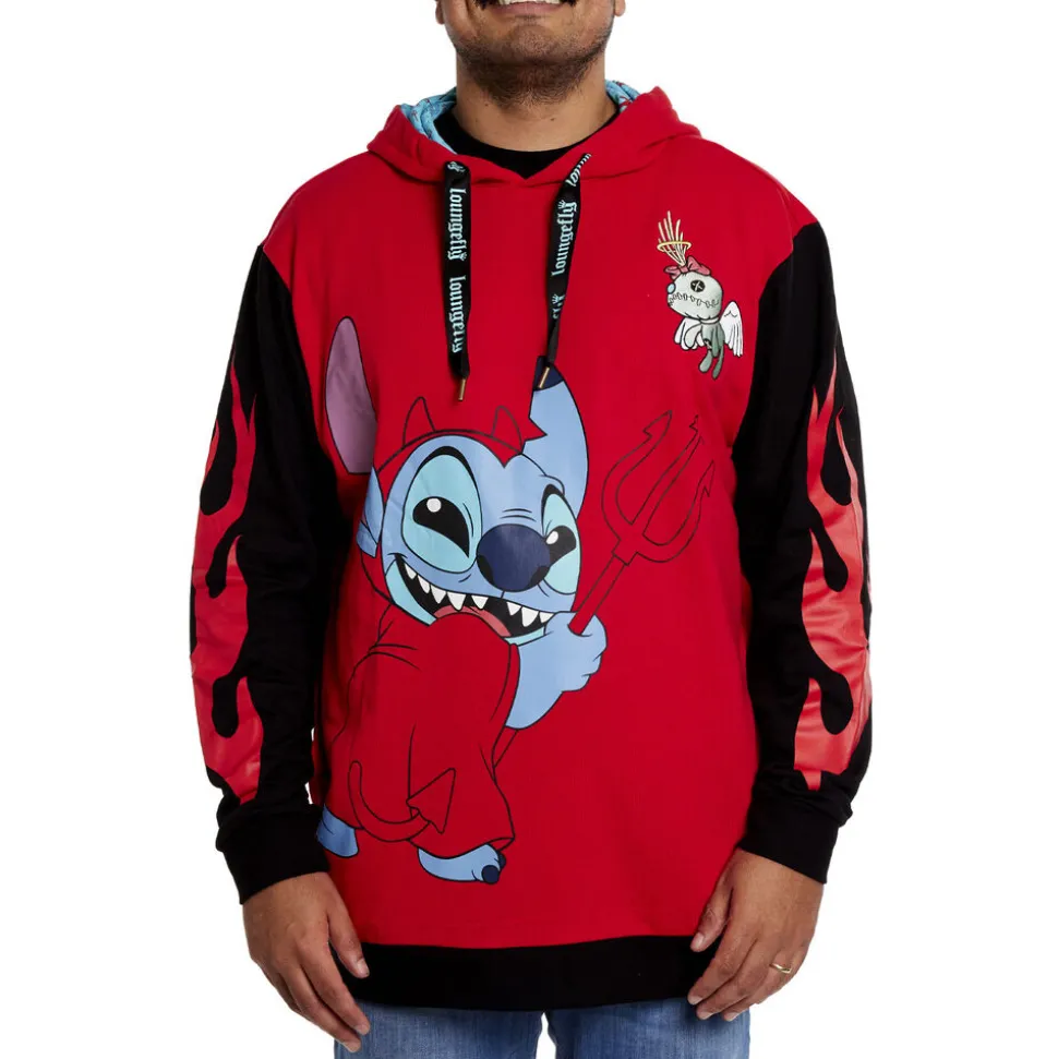 Unisex Disney Tops<Stitch Devil Unisex Hoodie