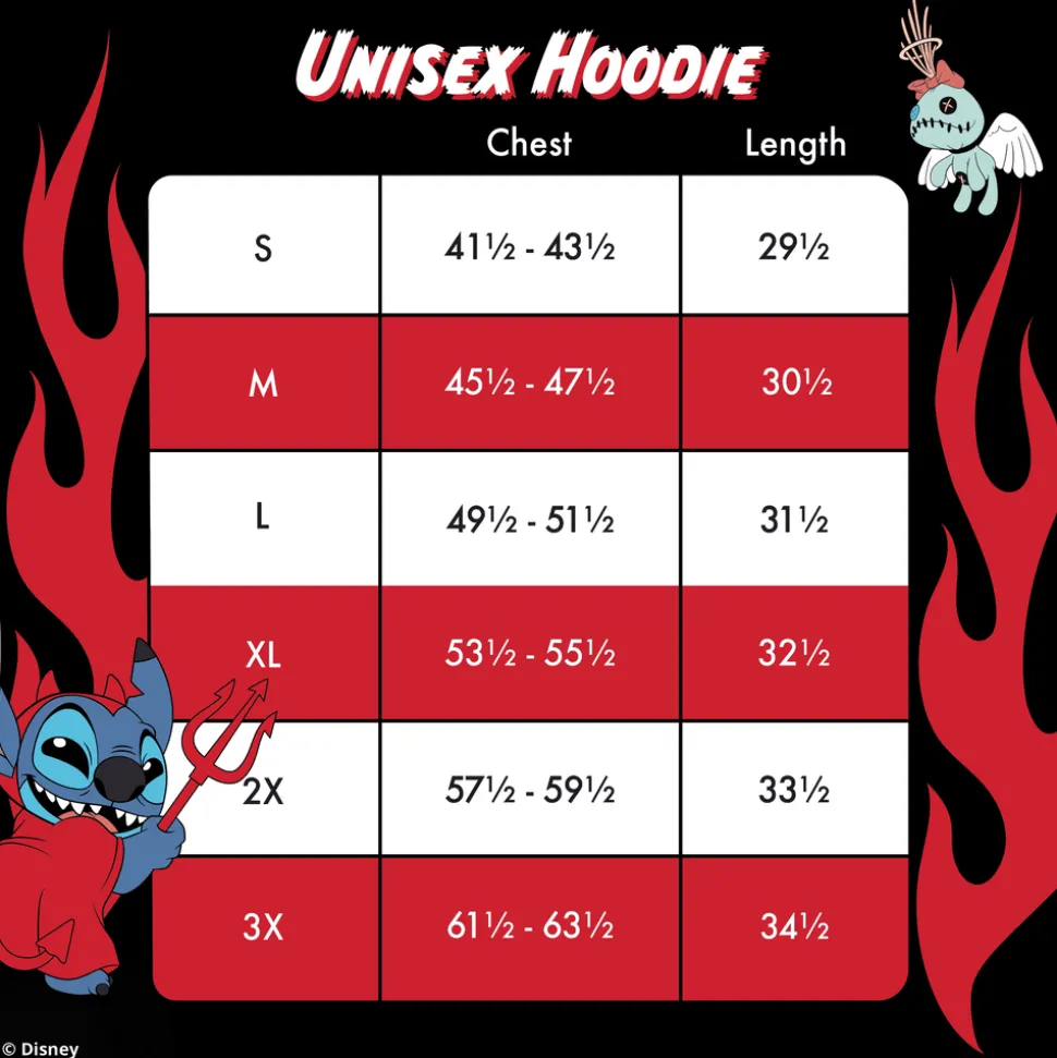 Unisex Disney Tops<Stitch Devil Unisex Hoodie