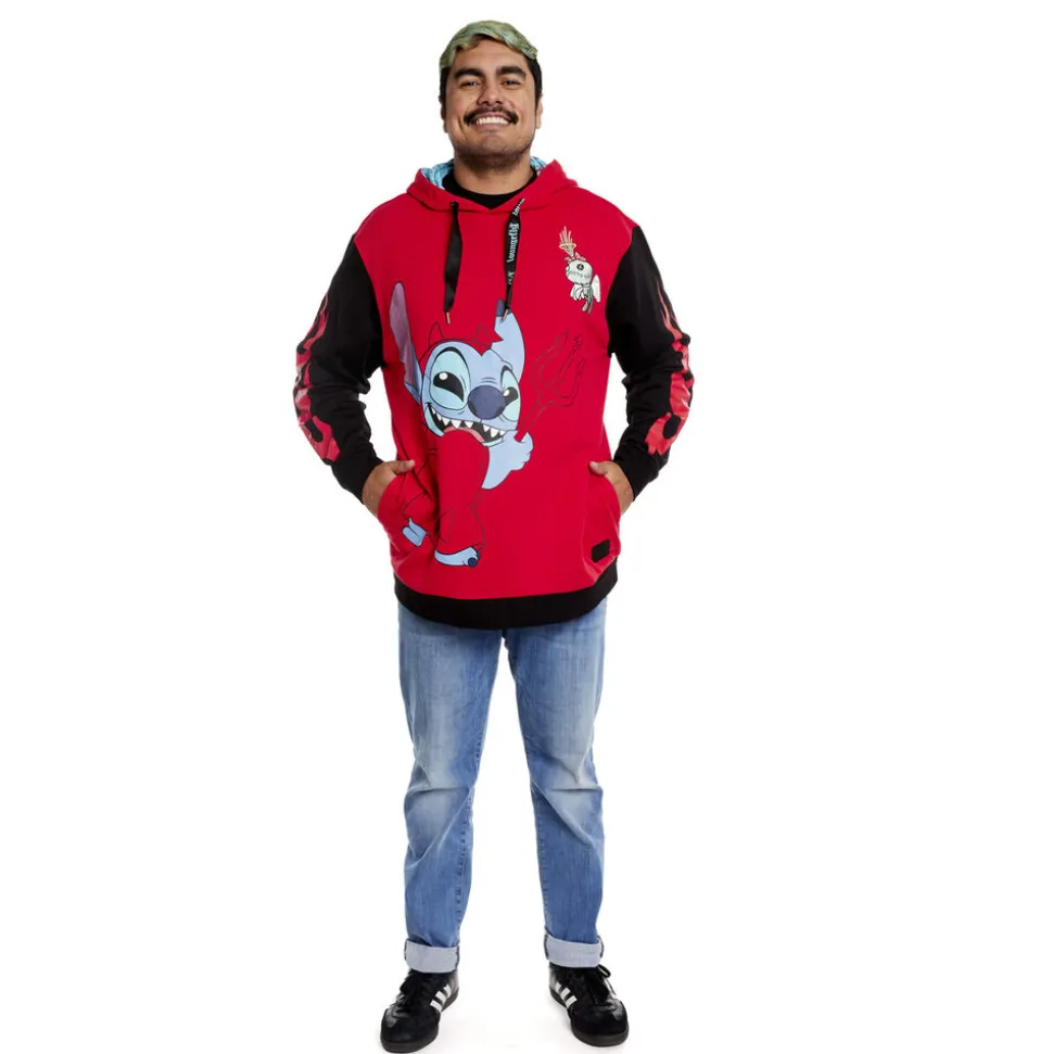 Unisex Disney Tops<Stitch Devil Unisex Hoodie