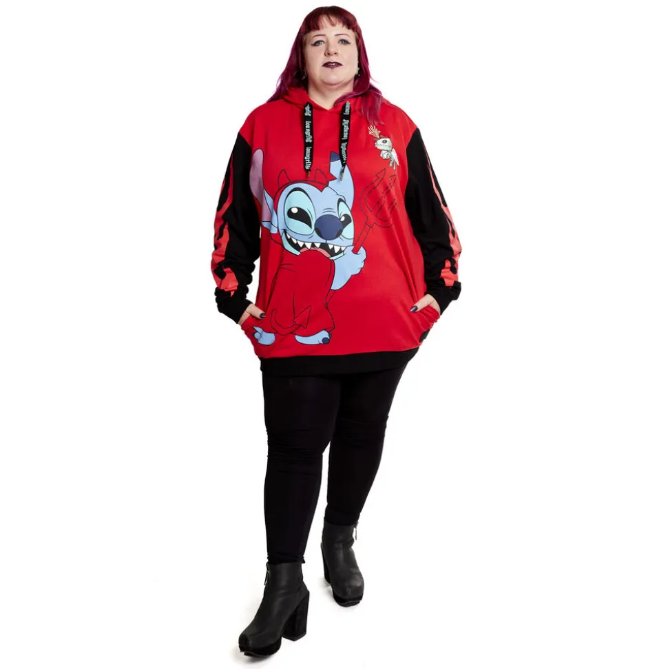 Unisex Disney Tops<Stitch Devil Unisex Hoodie