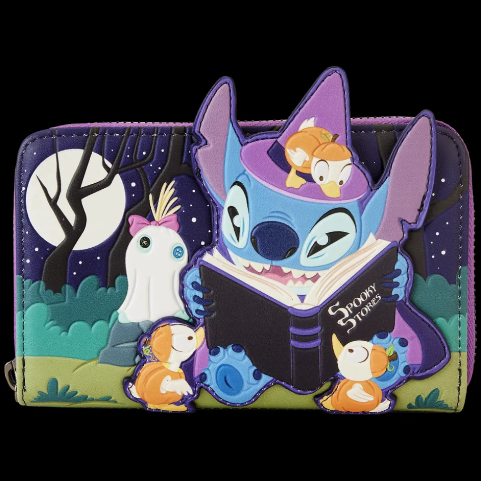 Disney Wallets<Stitch Exclusive Spooky Stories Halloween Glow Zip Around Wallet