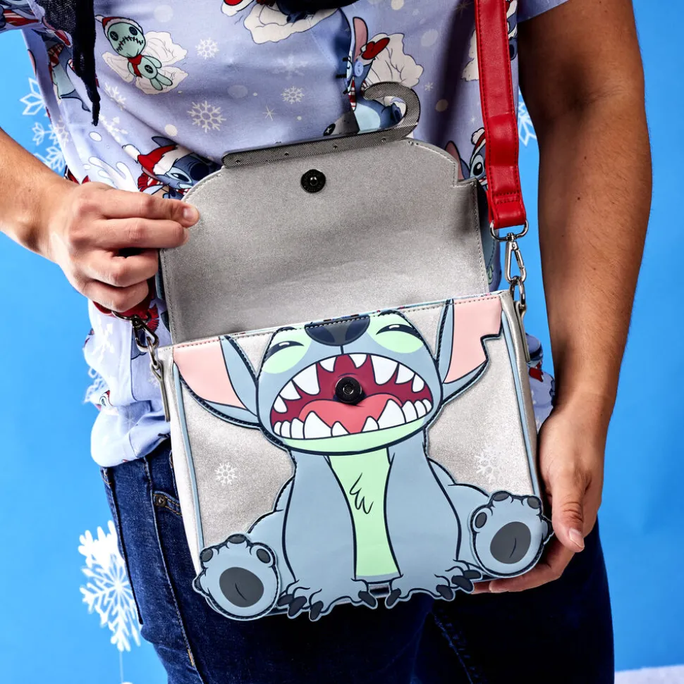 Disney Crossbody Bags<Stitch Holiday Glitter Crossbody Bag