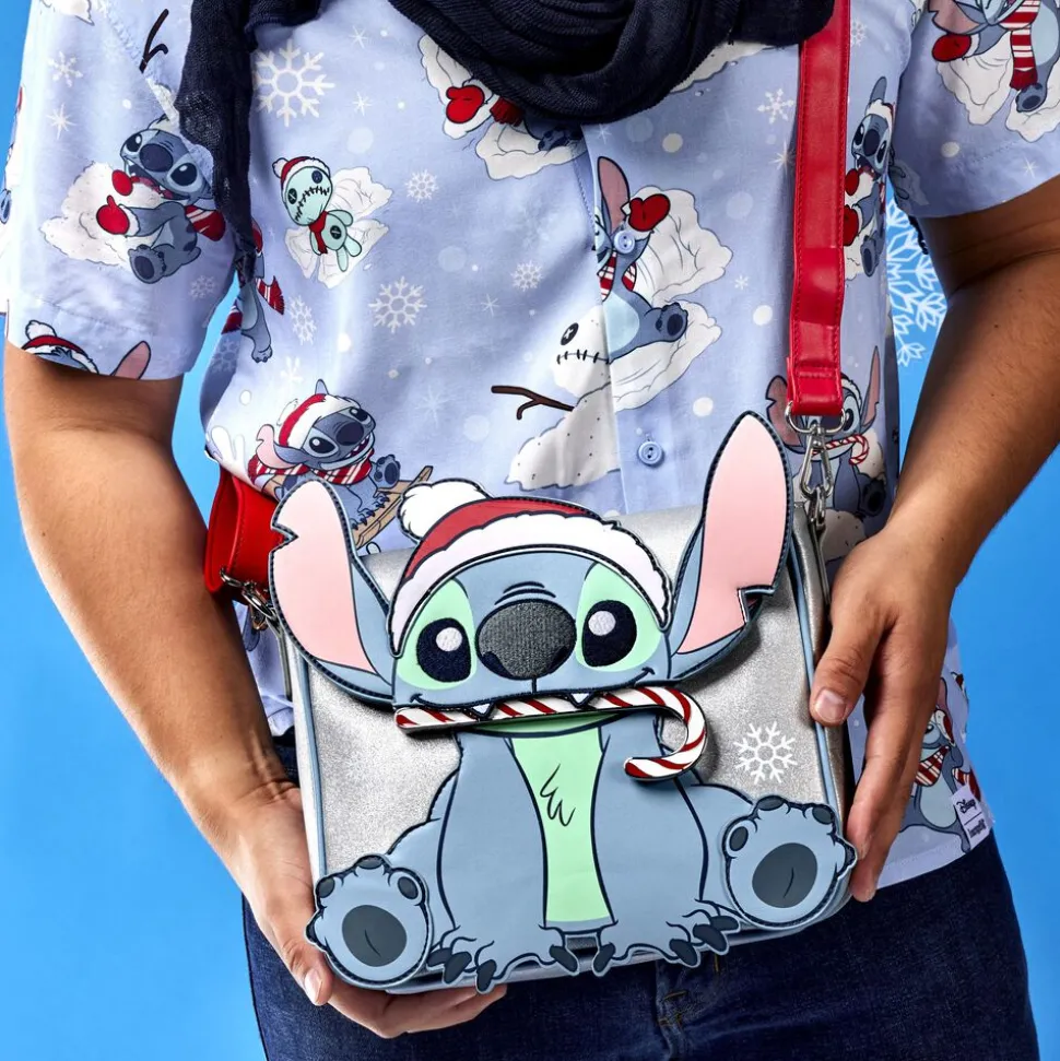 Disney Crossbody Bags<Stitch Holiday Glitter Crossbody Bag