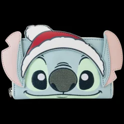 Disney Wallets<Stitch Holiday Glitter Zip Around Wallet
