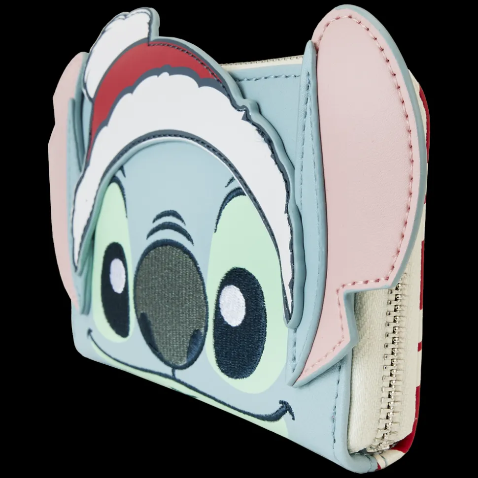 Disney Wallets<Stitch Holiday Glitter Zip Around Wallet
