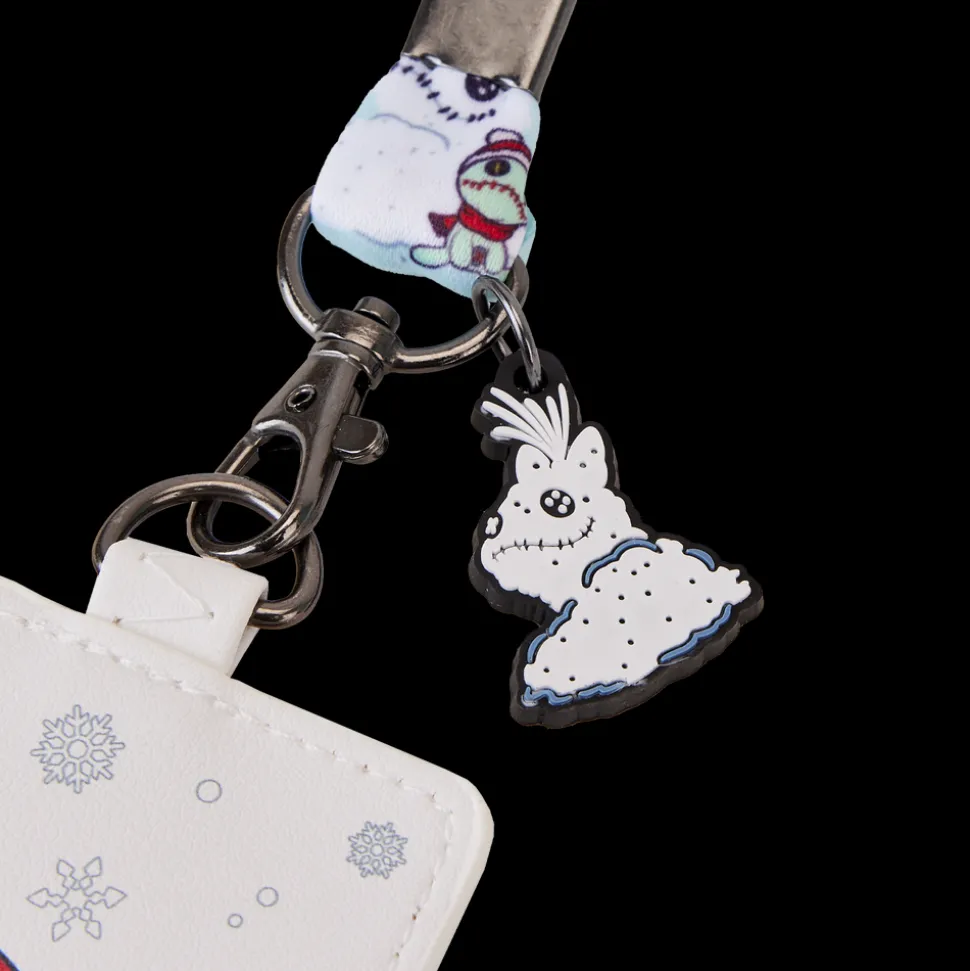 Disney Lanyards<Stitch Holiday Snow Angel Lanyard With Card Holder