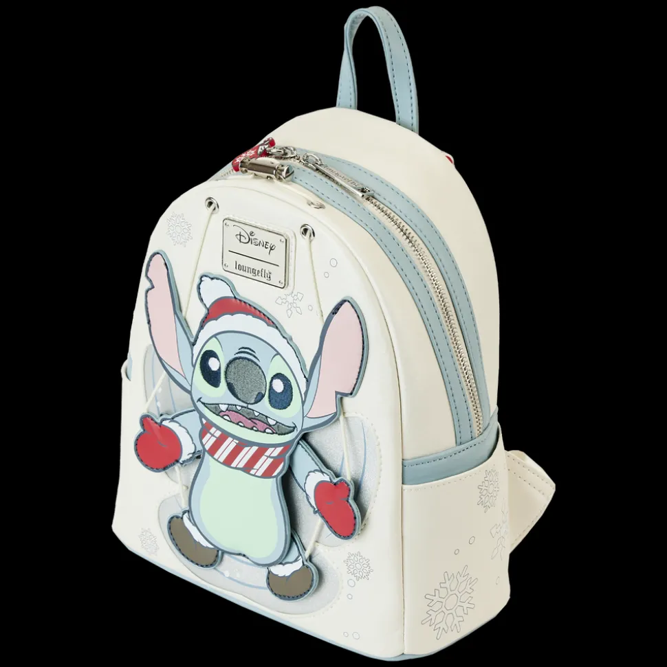 Disney Mini Backpacks<Stitch Holiday Snow Angel Glitter Mini Backpack