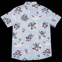 Unisex Disney Tops<Stitch Holiday Snow Camp Shirt