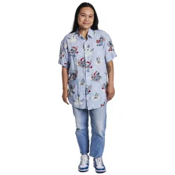 Unisex Disney Tops<Stitch Holiday Snow Camp Shirt
