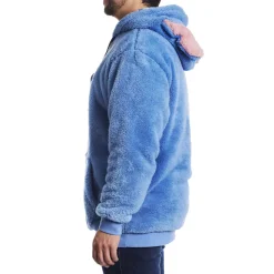 Unisex Disney Tops<Stitch Plush Sherpa Cosplay Unisex Hoodie