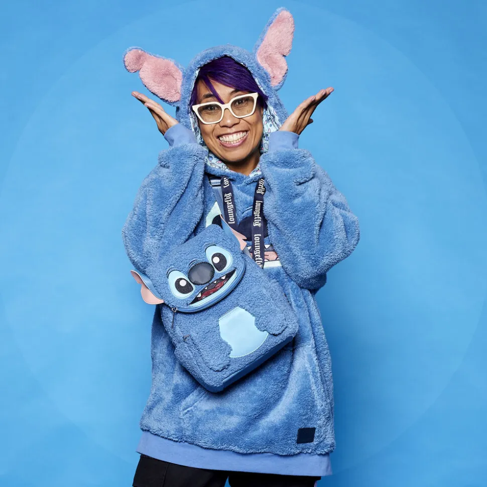 Disney Mini Backpacks<Stitch Plush Sherpa Cosplay Mini Backpack