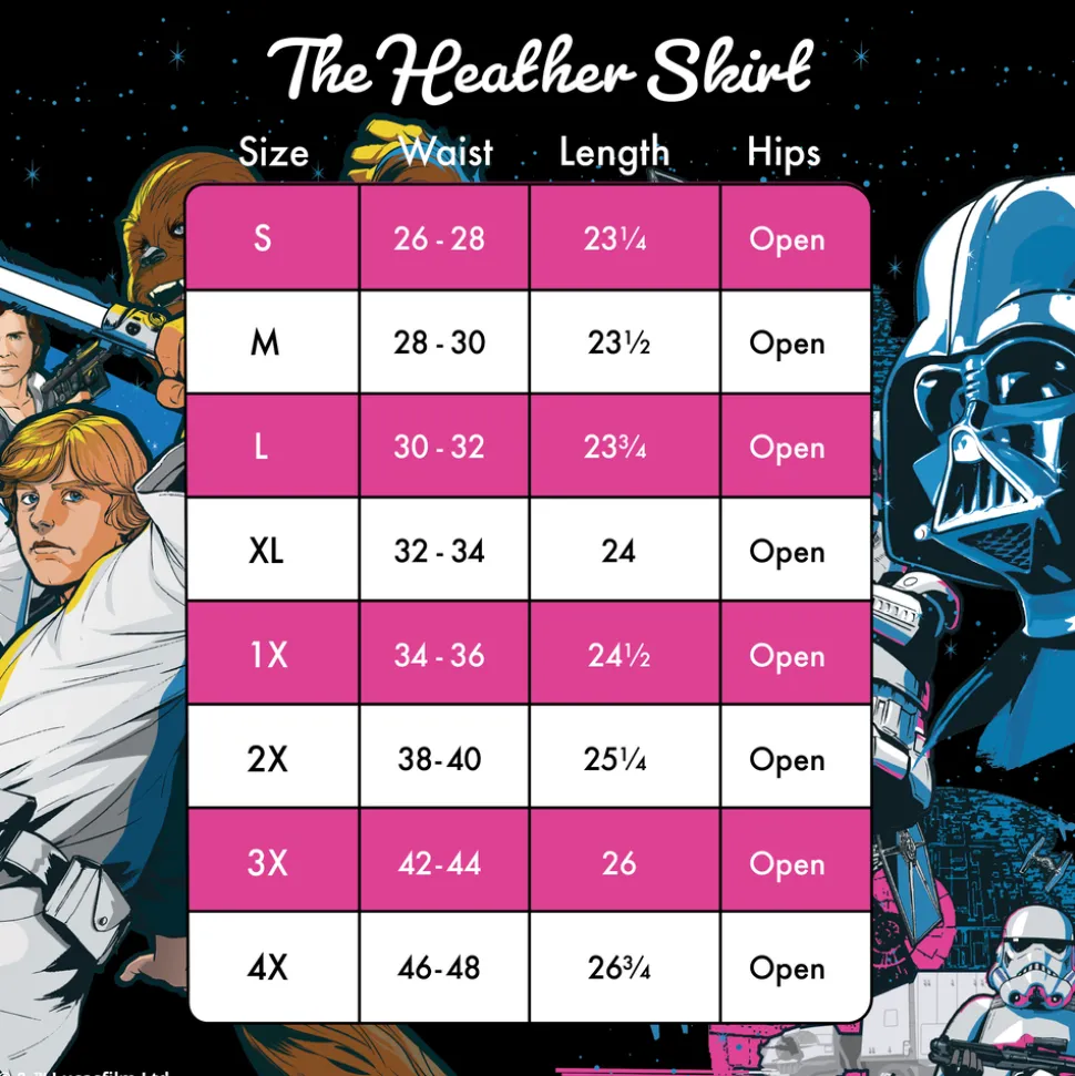 Women Star Wars Skirts<Stitch Shoppe Dark Side Vs Light Side Heather Skirt
