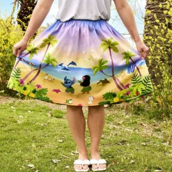 Women Disney Skirts<Stitch Shoppe Lilo & Stitch Beach Scene Sandy Skirt