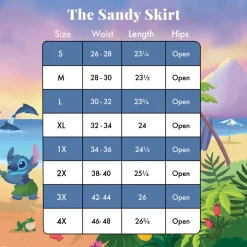 Women Disney Skirts<Stitch Shoppe Lilo & Stitch Beach Scene Sandy Skirt
