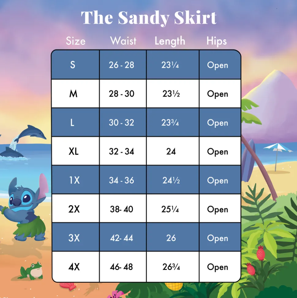 Women Disney Skirts<Stitch Shoppe Lilo & Stitch Beach Scene Sandy Skirt