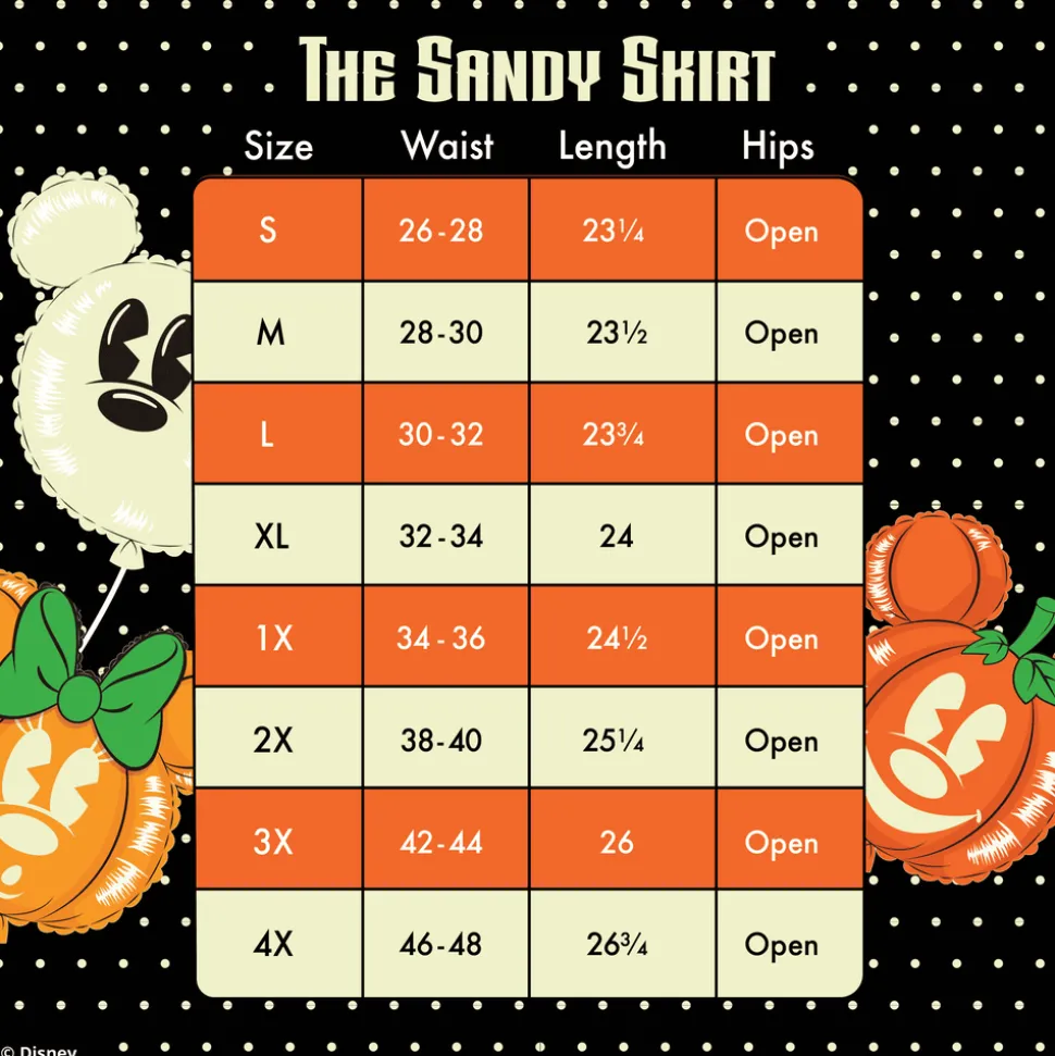 Women Disney Skirts<Stitch Shoppe Minnie Mouse Pumpkin Balloon Sandy Skirt