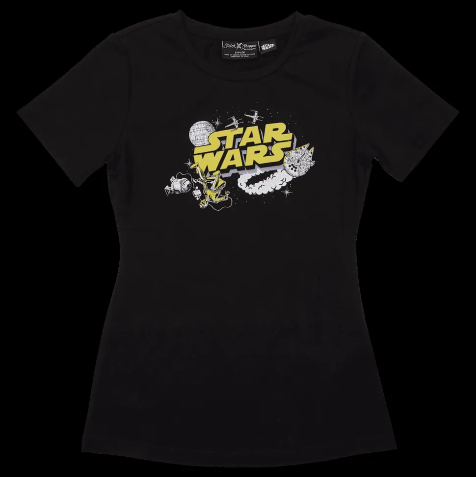 Unisex Star Wars Tops<Stitch Shoppe Space Logo Ariana Top