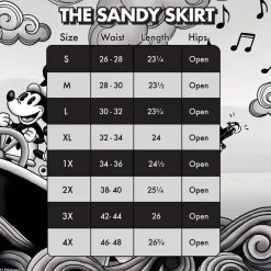 Women Disney Skirts<Stitch Shoppe Steamboat Willie Sandy Skirt