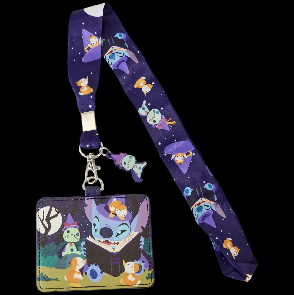Disney Lanyards<Stitch Spooky Stories Halloween Lanyard With Card Holder