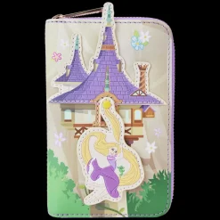 Disney Wallets<Tangled Rapunzel Swinging From The Tower Zip Around Wallet
