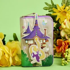 Disney Wallets<Tangled Rapunzel Swinging From The Tower Zip Around Wallet