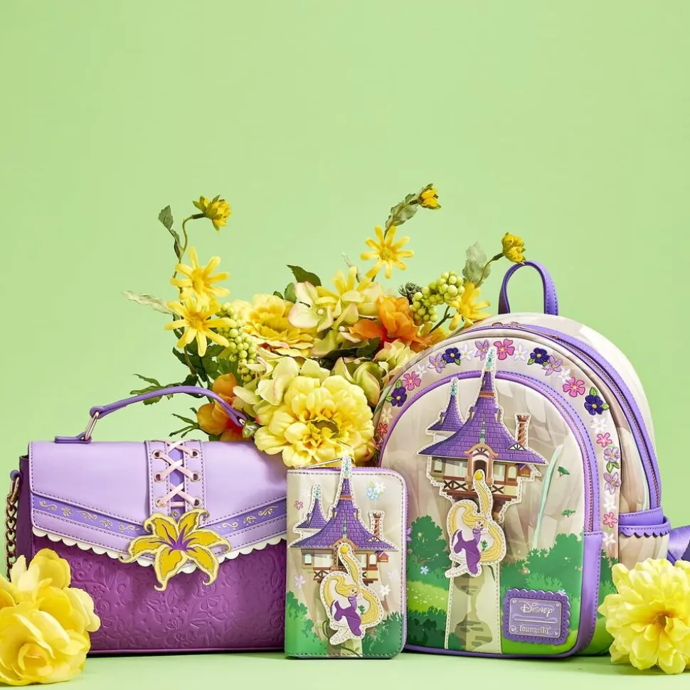 Disney Wallets<Tangled Rapunzel Swinging From The Tower Zip Around Wallet