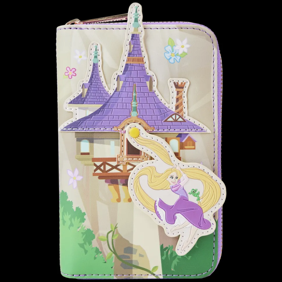 Disney Wallets<Tangled Rapunzel Swinging From The Tower Zip Around Wallet