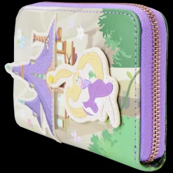 Disney Wallets<Tangled Rapunzel Swinging From The Tower Zip Around Wallet