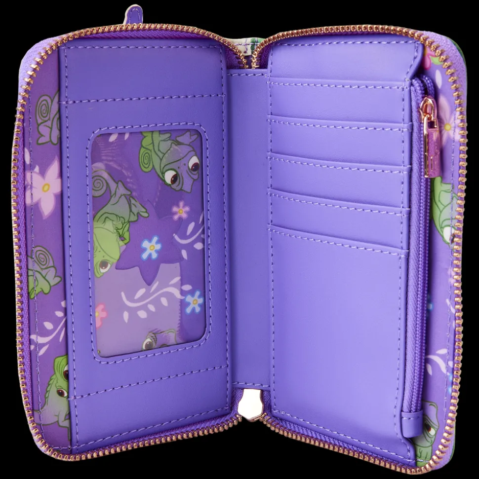 Disney Wallets<Tangled Rapunzel Swinging From The Tower Zip Around Wallet
