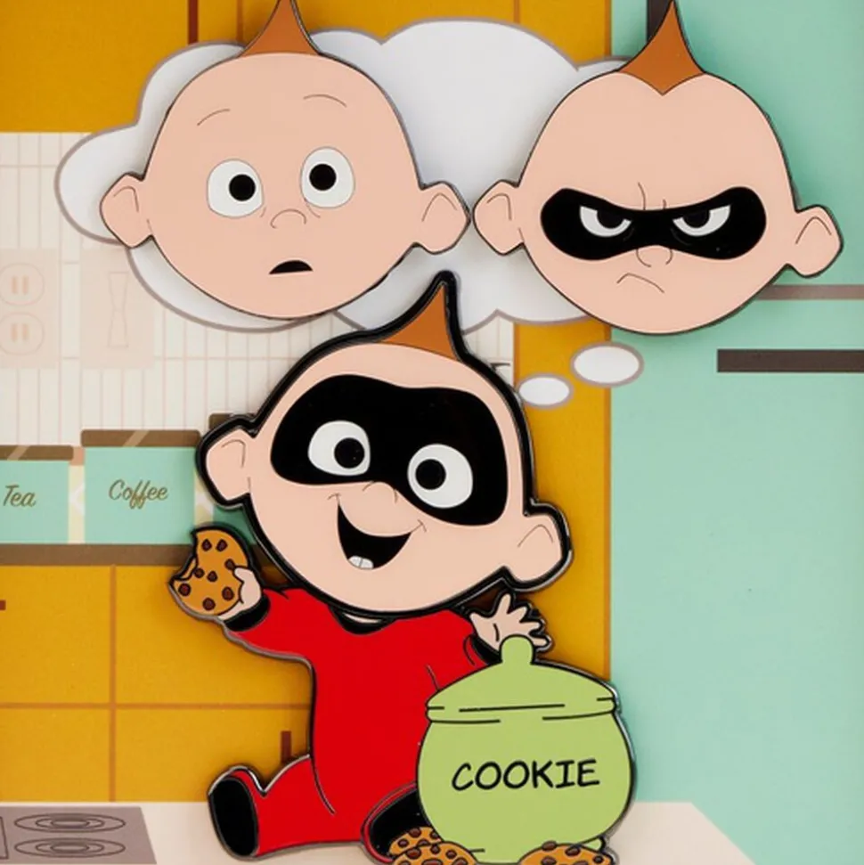 Pixar Enamel Pins<The Incredibles Jack Jack Mixed Emotions Pin Set