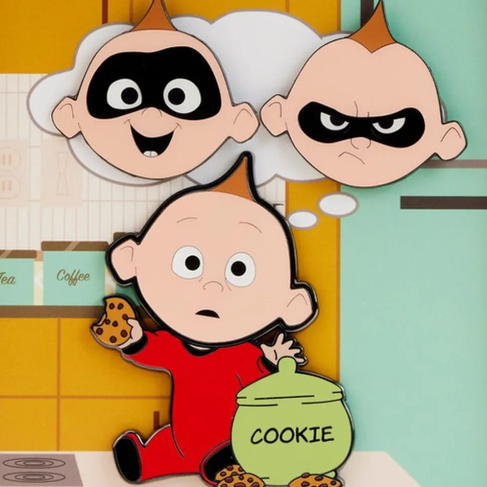 Pixar Enamel Pins<The Incredibles Jack Jack Mixed Emotions Pin Set