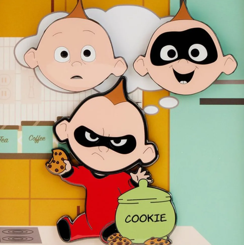 Pixar Enamel Pins<The Incredibles Jack Jack Mixed Emotions Pin Set