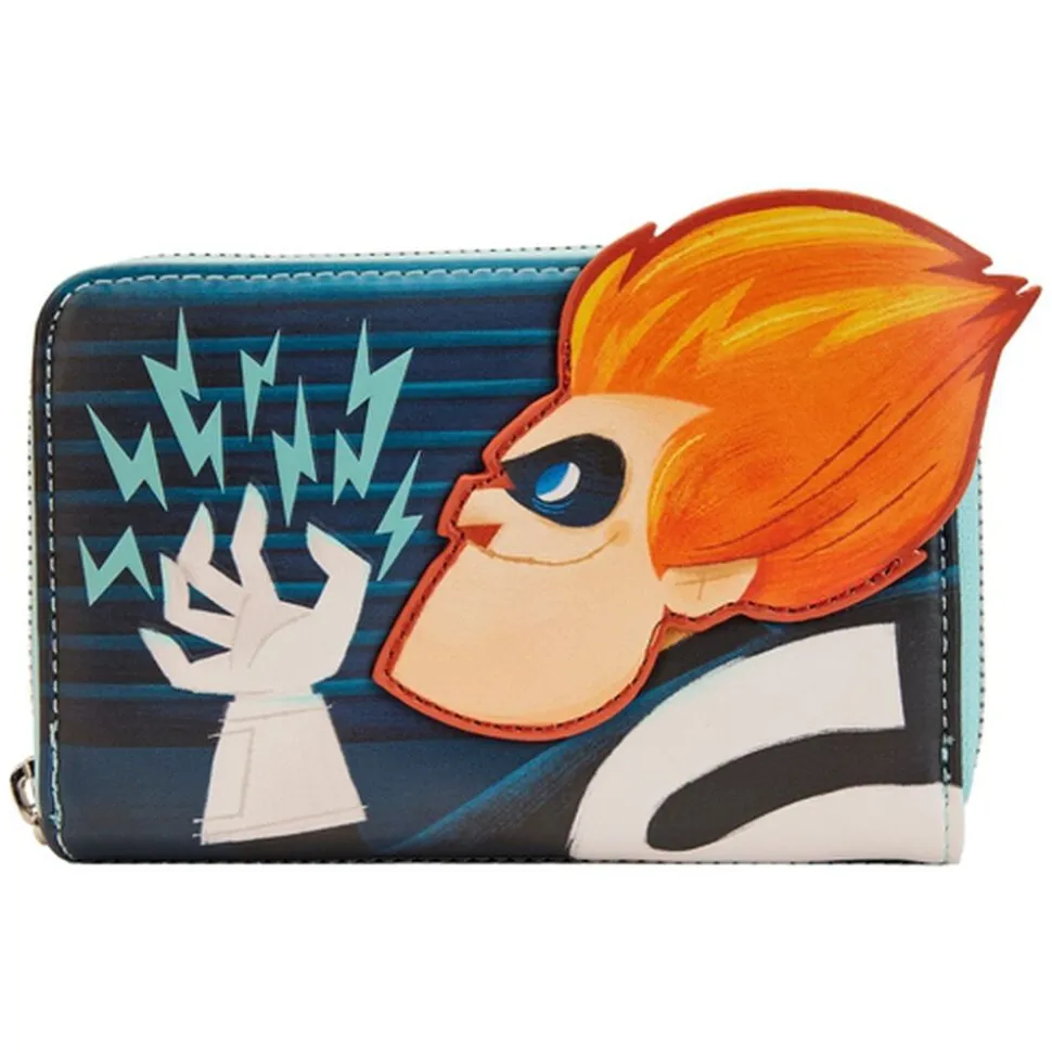 Pixar Wallets<The Incredibles Syndrome Glow Zip Around Wallet