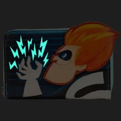 Pixar Wallets<The Incredibles Syndrome Glow Zip Around Wallet