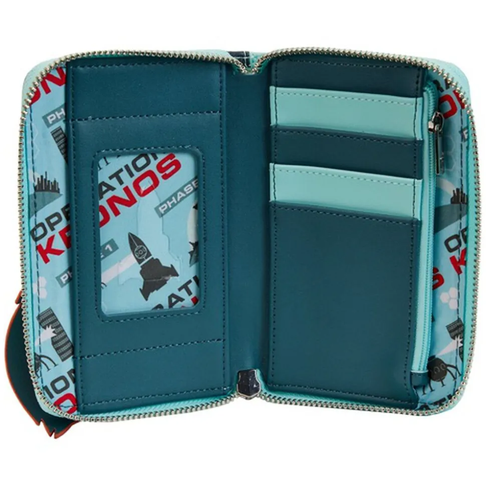 Pixar Wallets<The Incredibles Syndrome Glow Zip Around Wallet