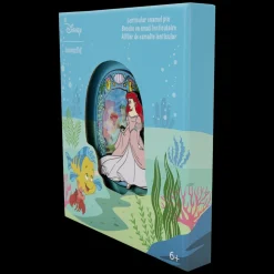 Disney Enamel Pins<The Little Mermaid Princess Series 3" Collector Box Lenticular Pin