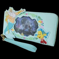 Disney Wallets<The Little Mermaid Princess Series Lenticular Zip Around Wristlet Wallet
