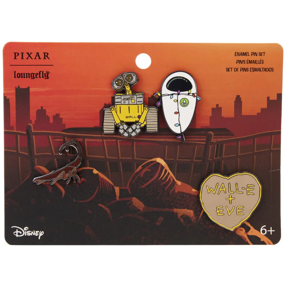 Pixar Enamel Pins<Wall-E Date Night 4Pc Pin Set