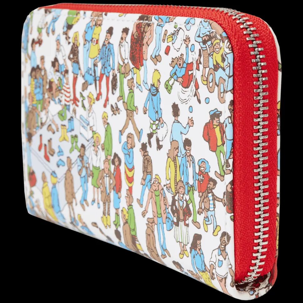 Where's Waldo Wallets< All-Over Print Zip Around Wallet
