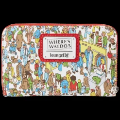 Where's Waldo Wallets< All-Over Print Zip Around Wallet