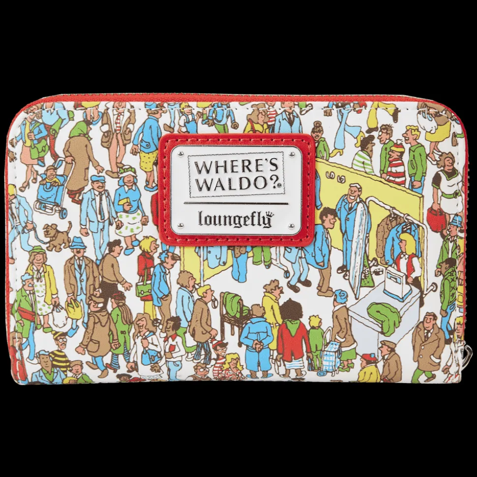 Where's Waldo Wallets< All-Over Print Zip Around Wallet