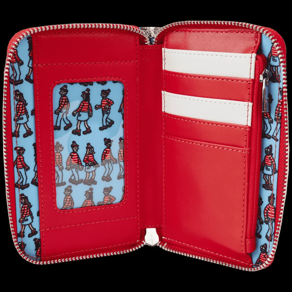 Where's Waldo Wallets< All-Over Print Zip Around Wallet